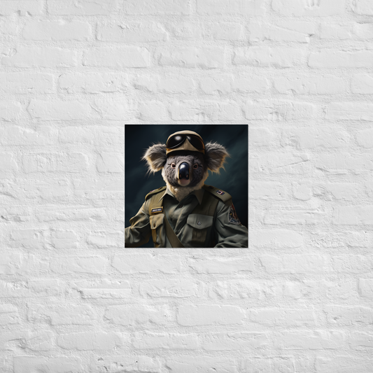 Koala Air Force Officer Poster