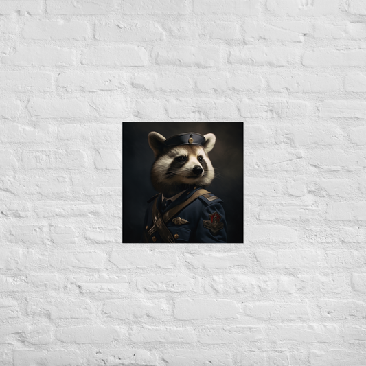 Panda Air Force Officer Poster