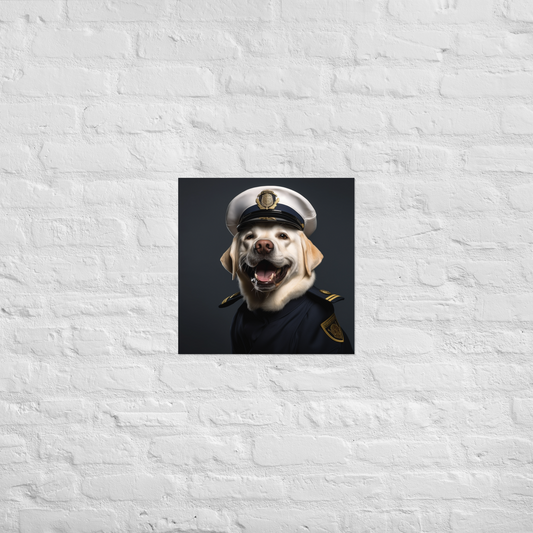 Labrador Retriever Airline Pilot Poster