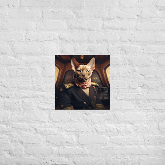 Sphynx Airline Pilot Poster