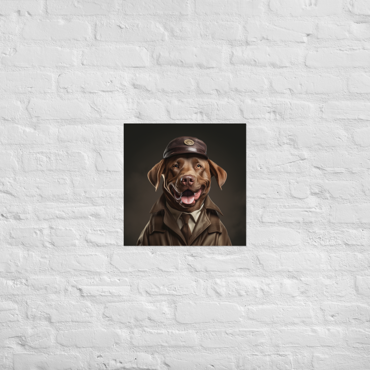 Labrador Retriever Detective Poster