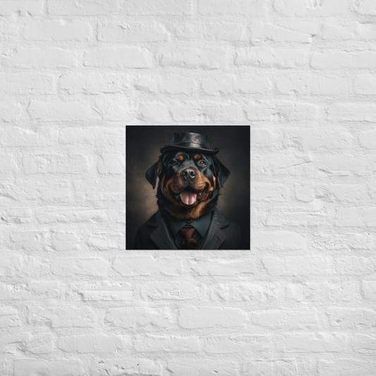 Rottweiler Detective Poster