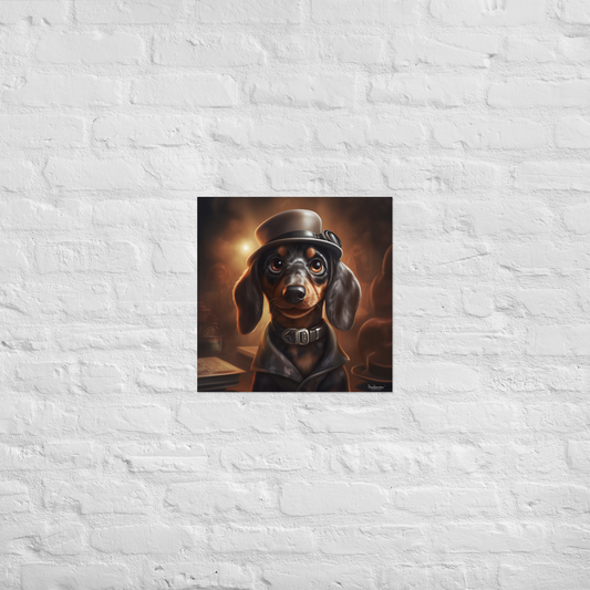 Dachshund Detective Poster