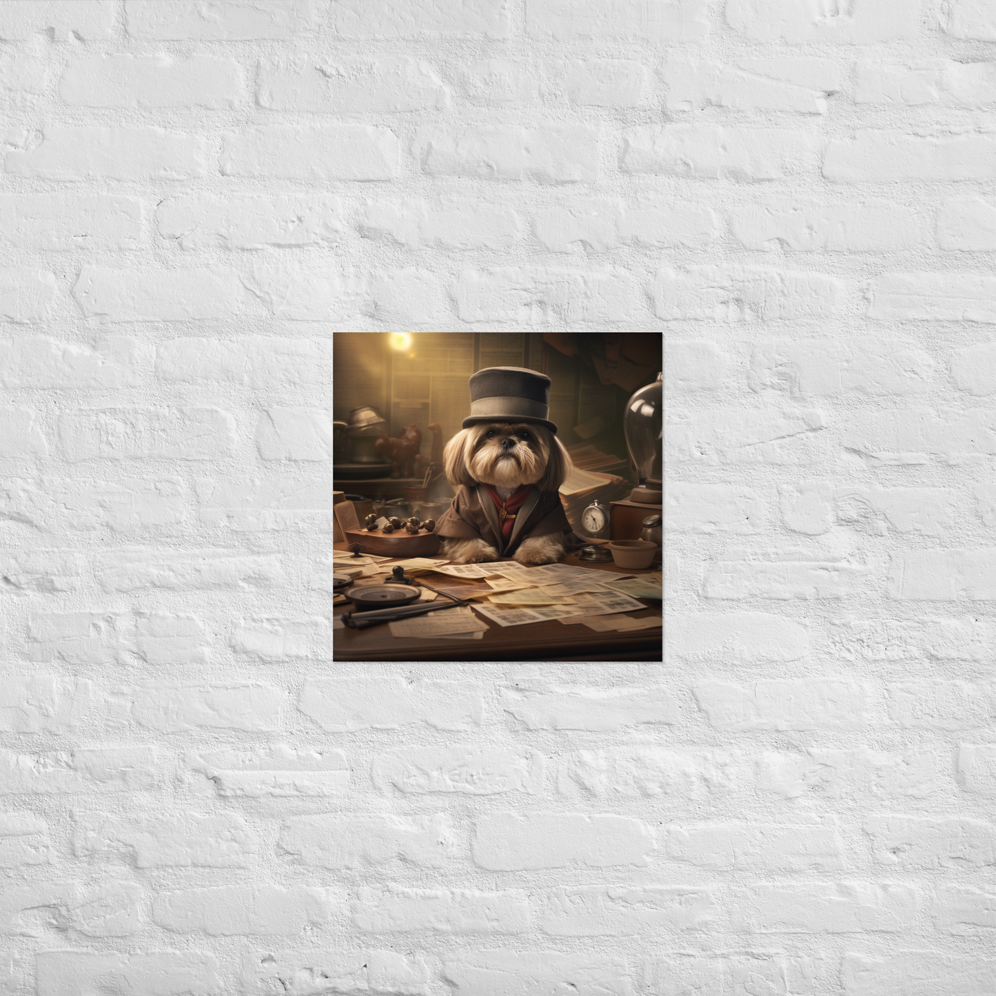 Shih Tzu Detective Poster