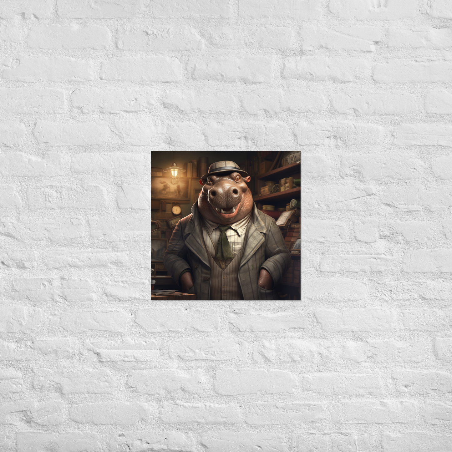 Hippo Detective Poster