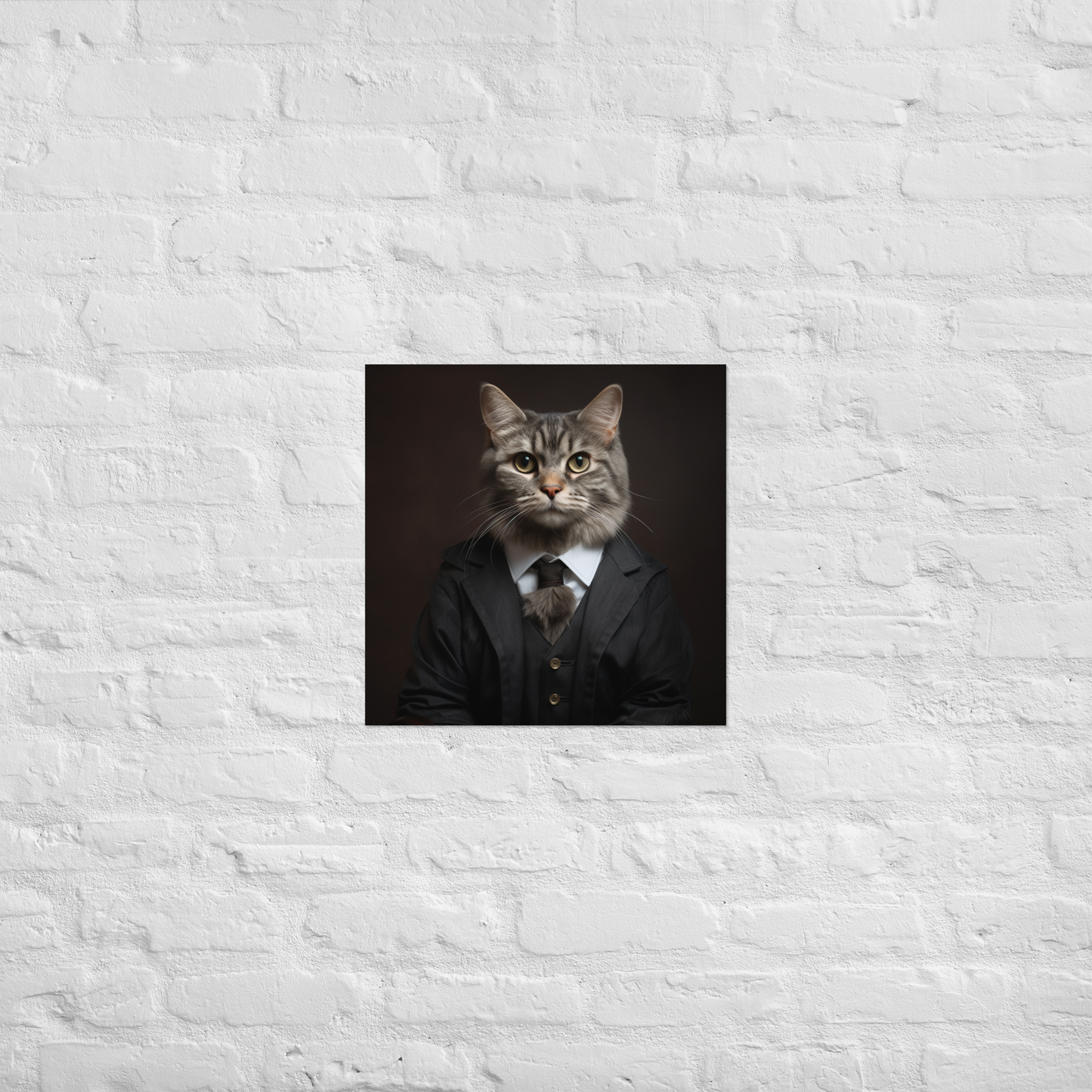 Maine Coon Detective Poster