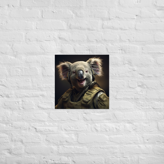 Koala Military Person Poster
