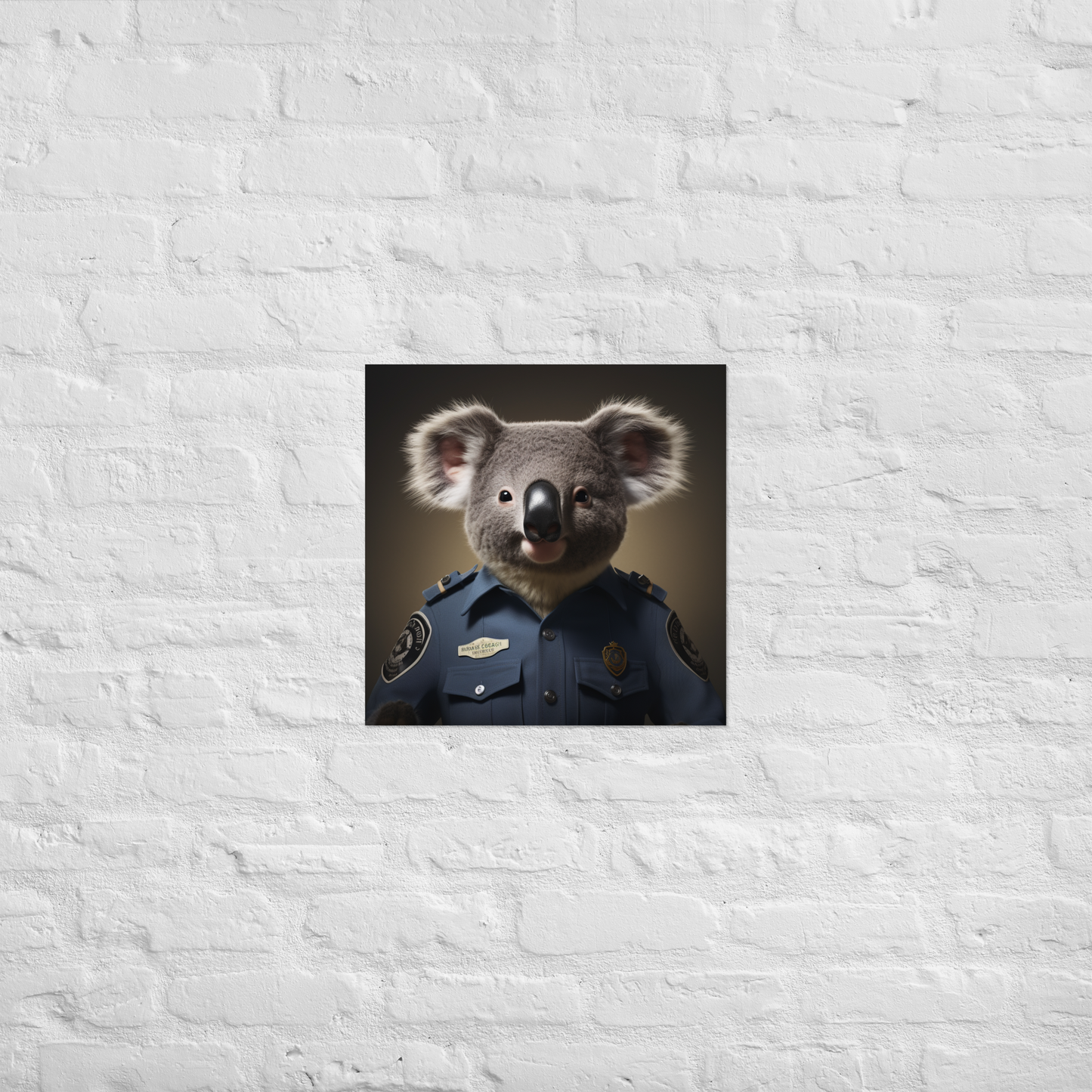 Koala Police Officer Poster