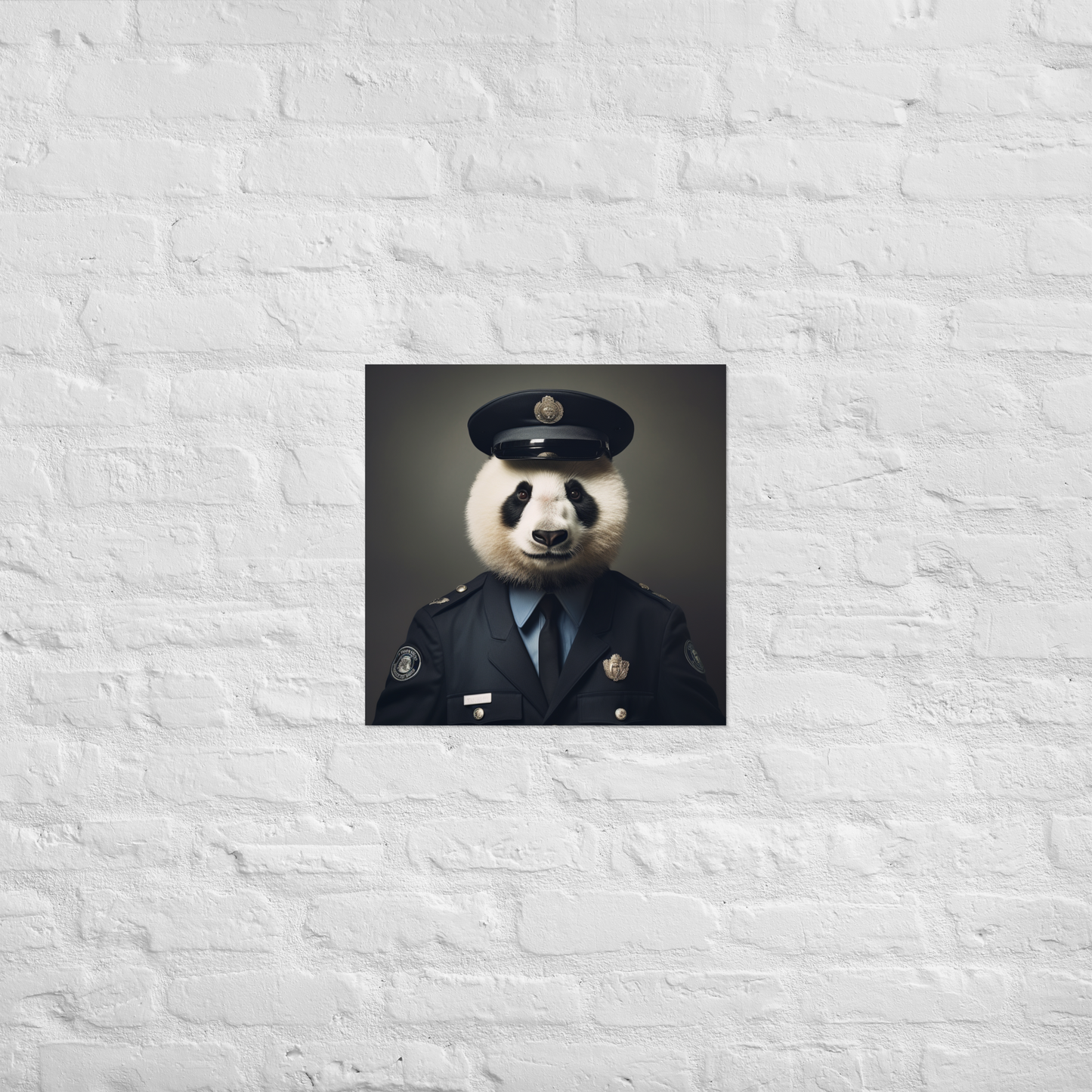 Panda Police Officer Poster