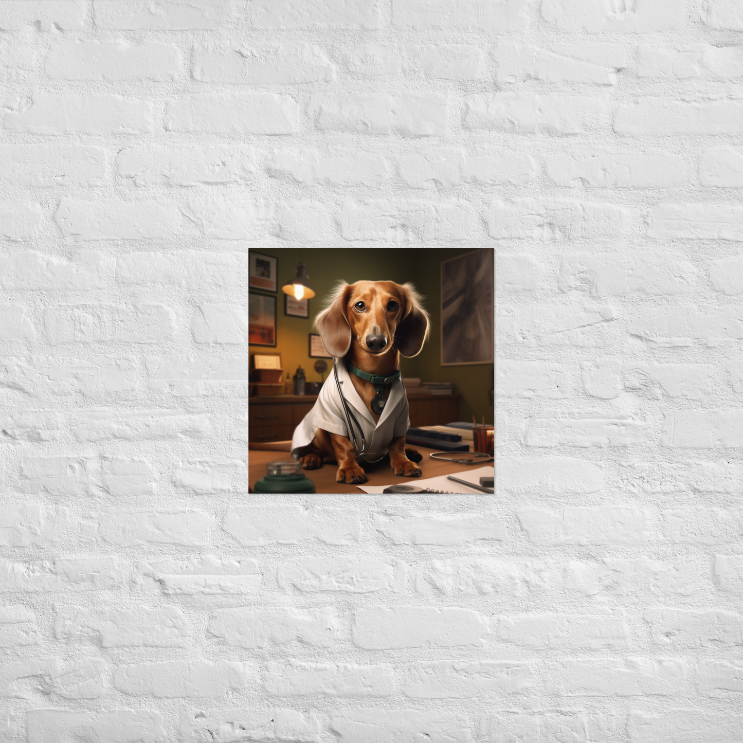 Dachshund Doctor Poster