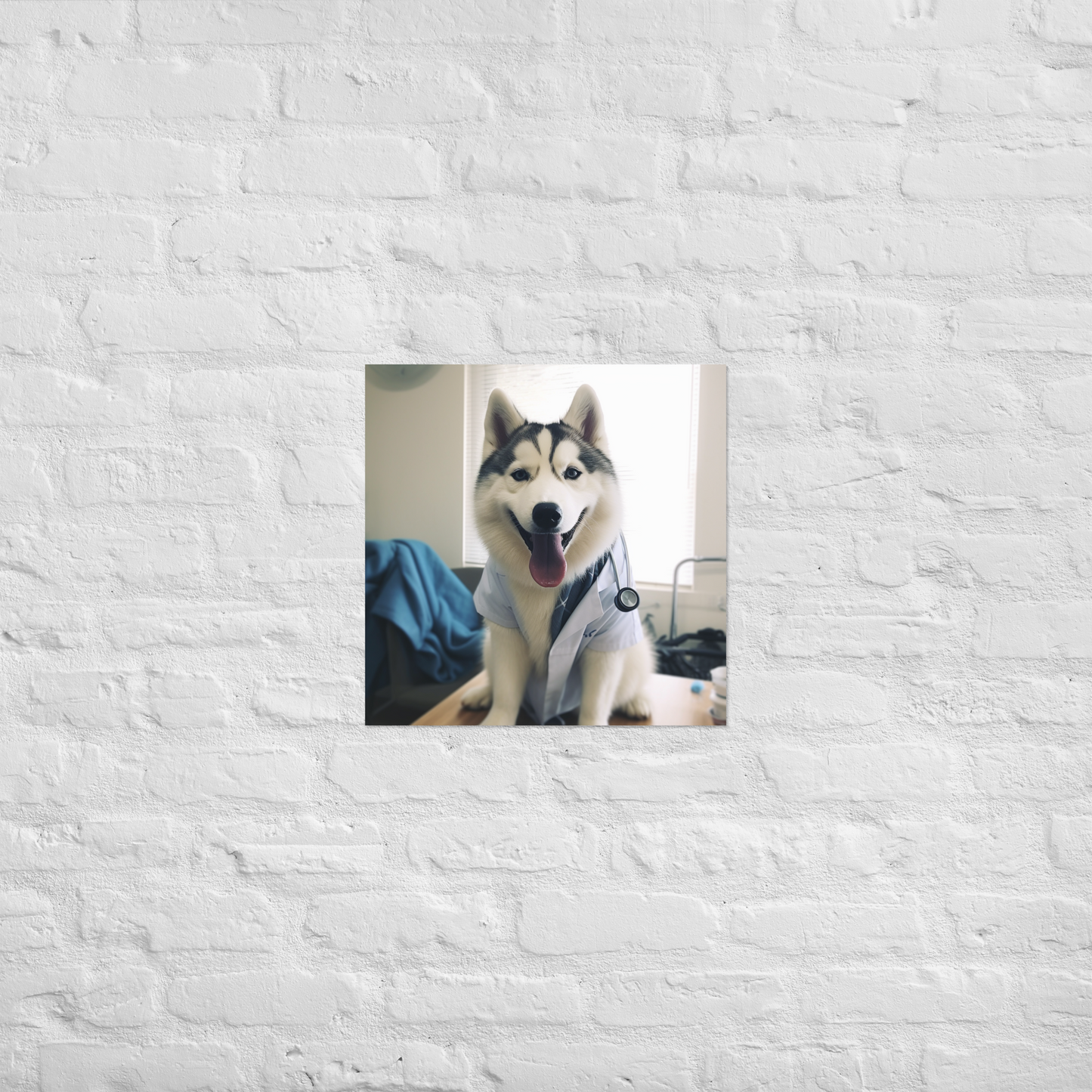 Siberian Husky Doctor Poster