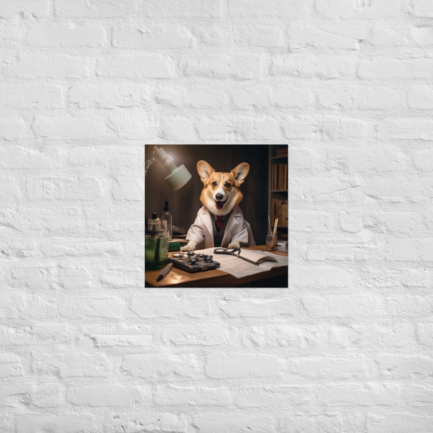 Pembroke Welsh Corgi Doctor Poster