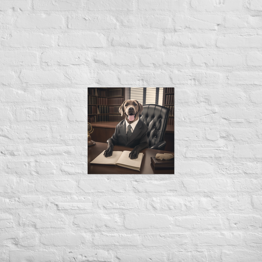 Labrador Retriever Lawyer Poster