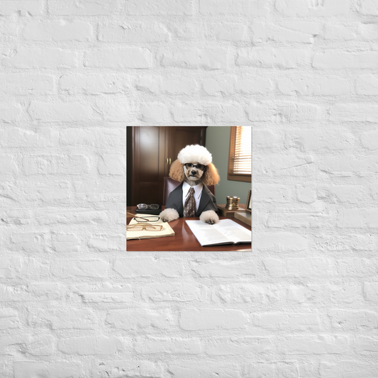 Poodle Lawyer Poster