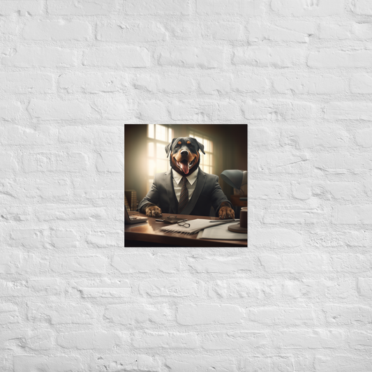 Rottweiler Lawyer Poster