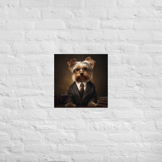Yorkshire Terrier Lawyer Poster