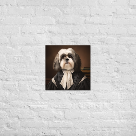 Shih Tzu Lawyer Poster