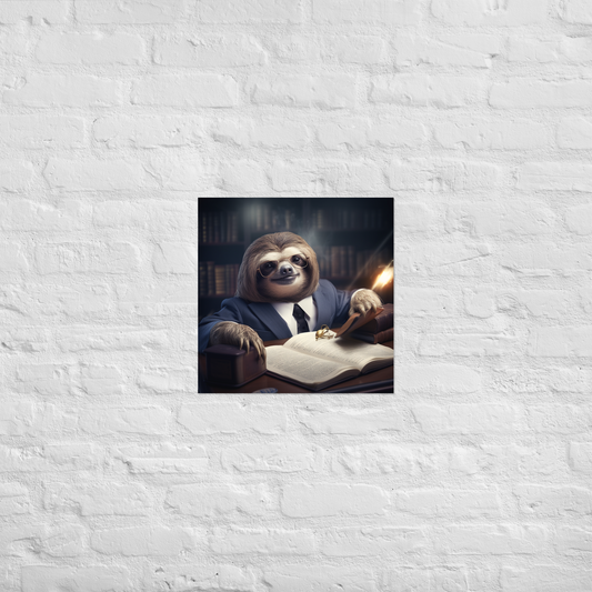 Sloth Lawyer Poster