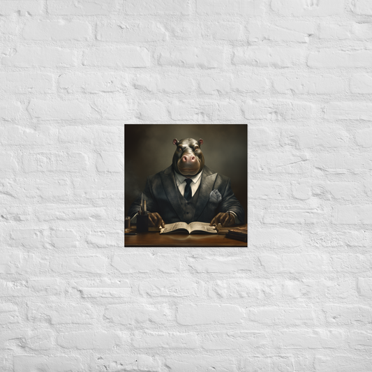 Hippo Lawyer Poster