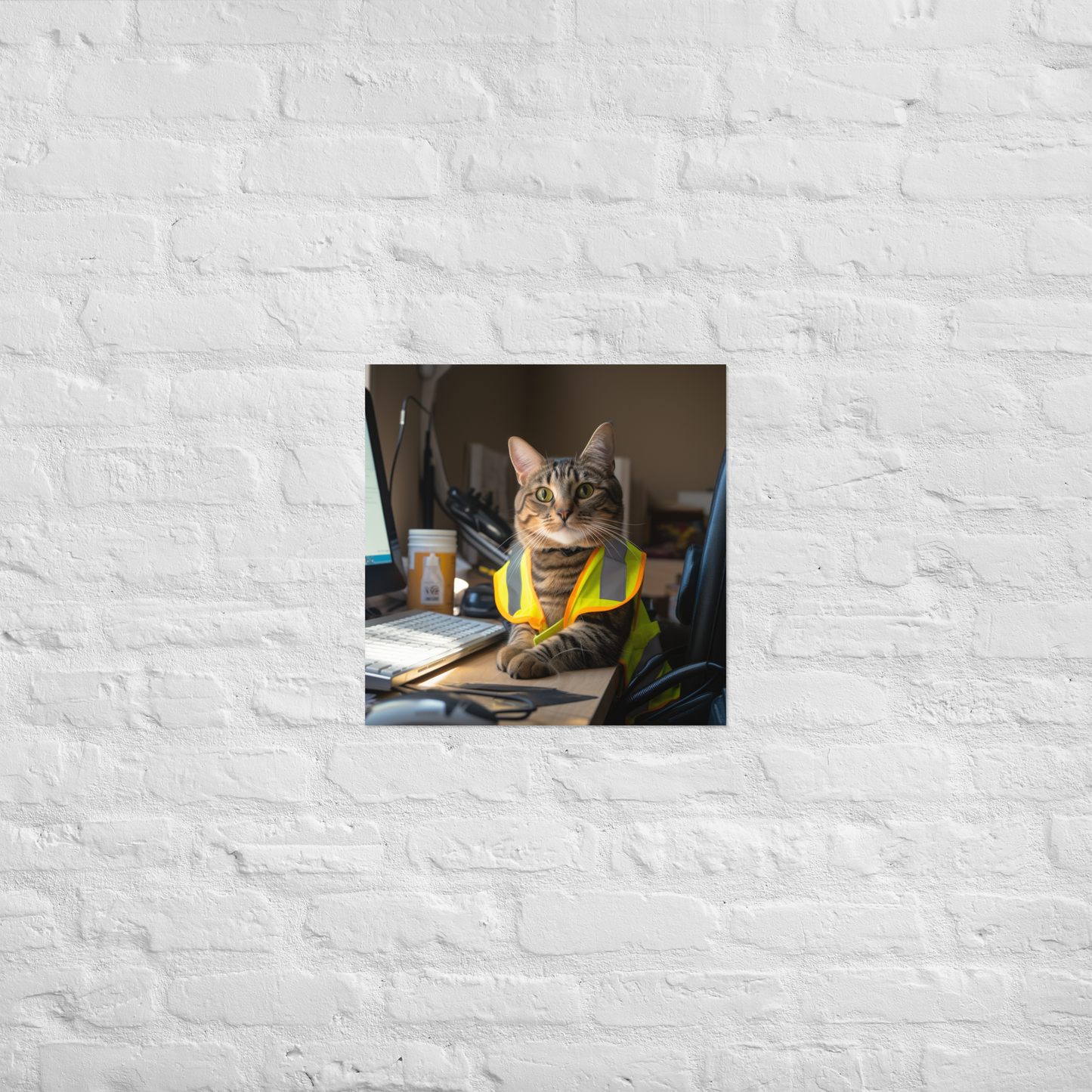 Domestic Shorthair Engineer Poster