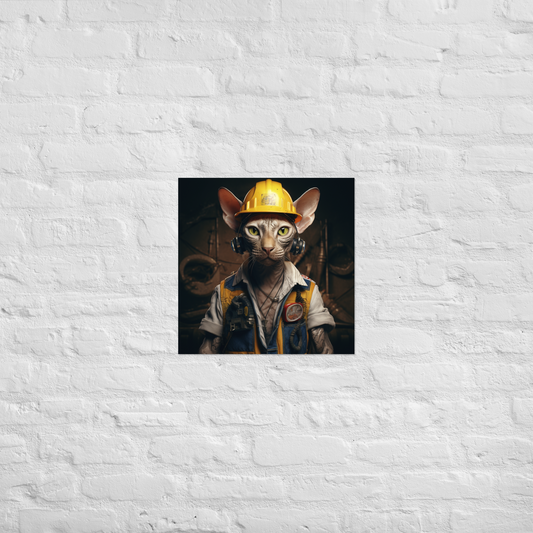 Sphynx Engineer Poster