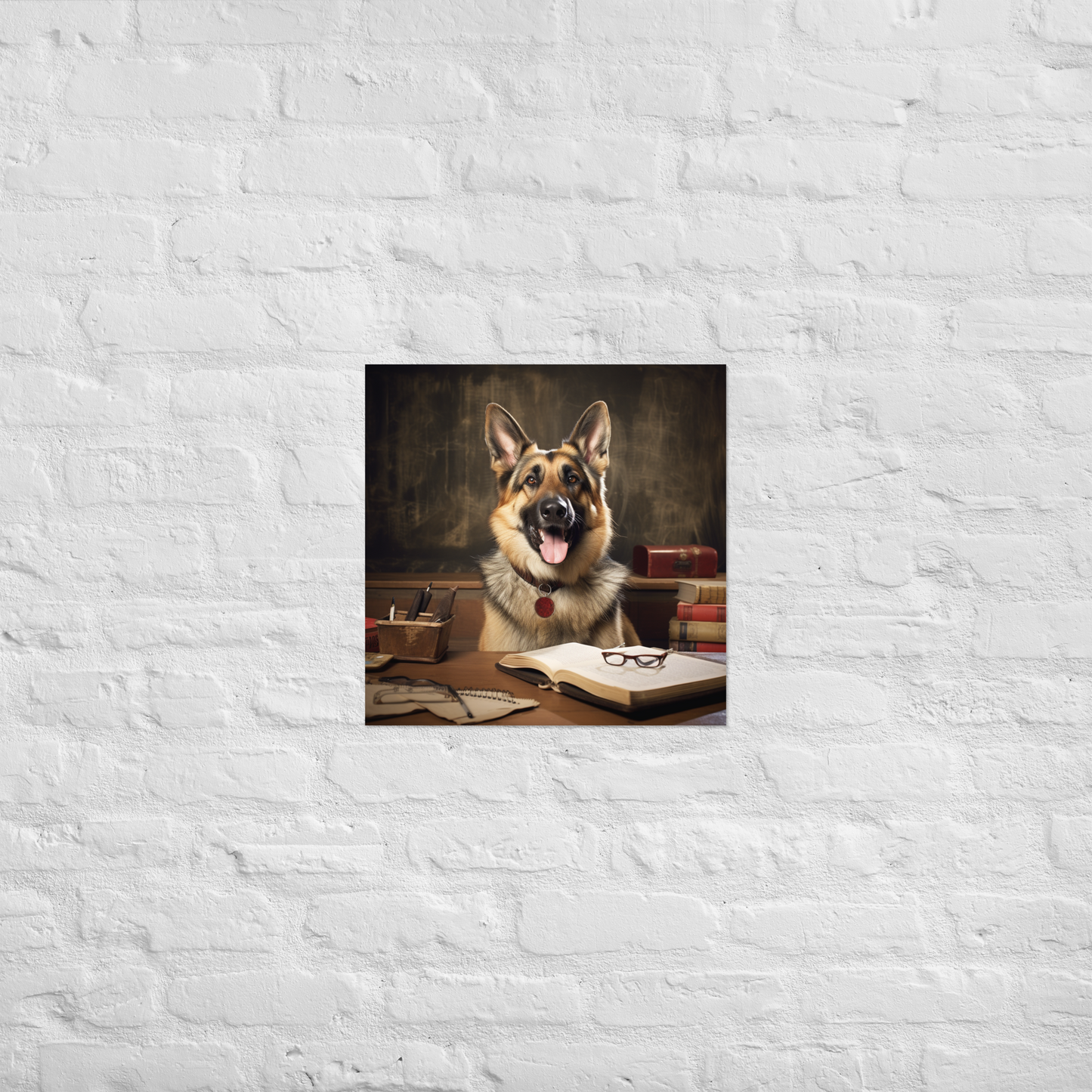 German Shepherd Teacher Poster