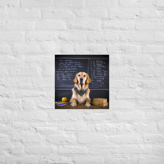 Golden Retriever Teacher Poster