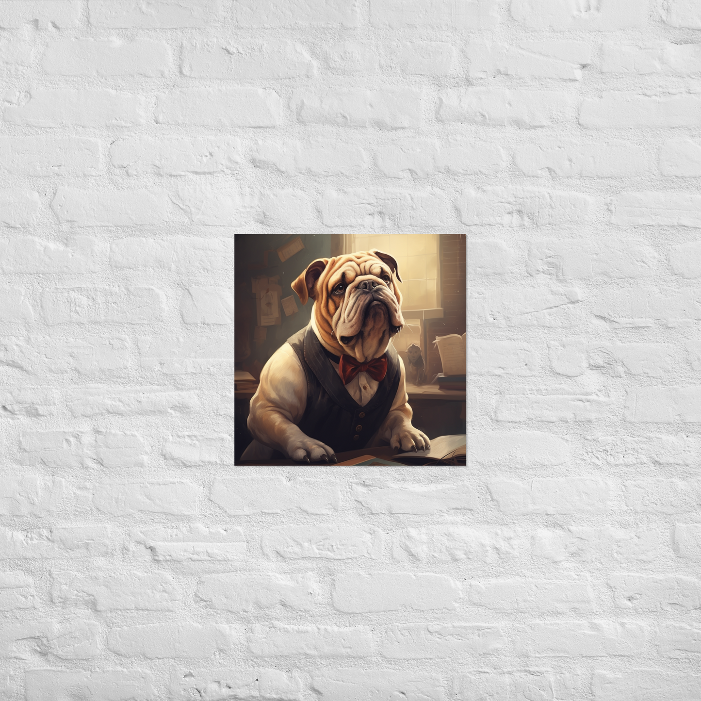 Bulldog Teacher Poster