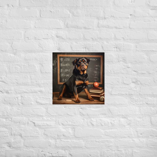 Rottweiler Teacher Poster