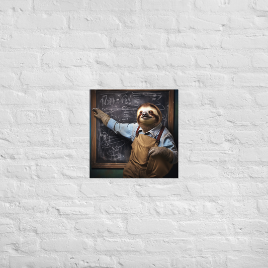 Sloth Teacher Poster