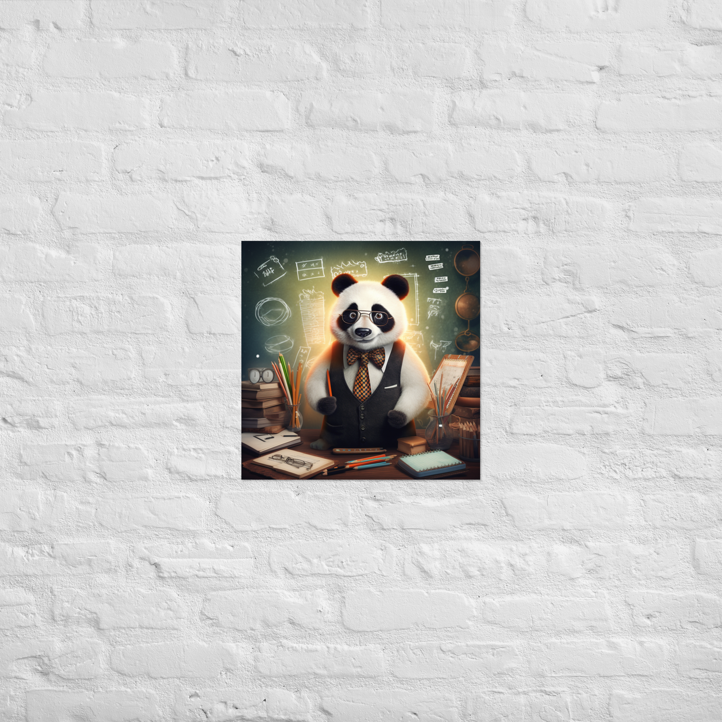 Panda Teacher Poster