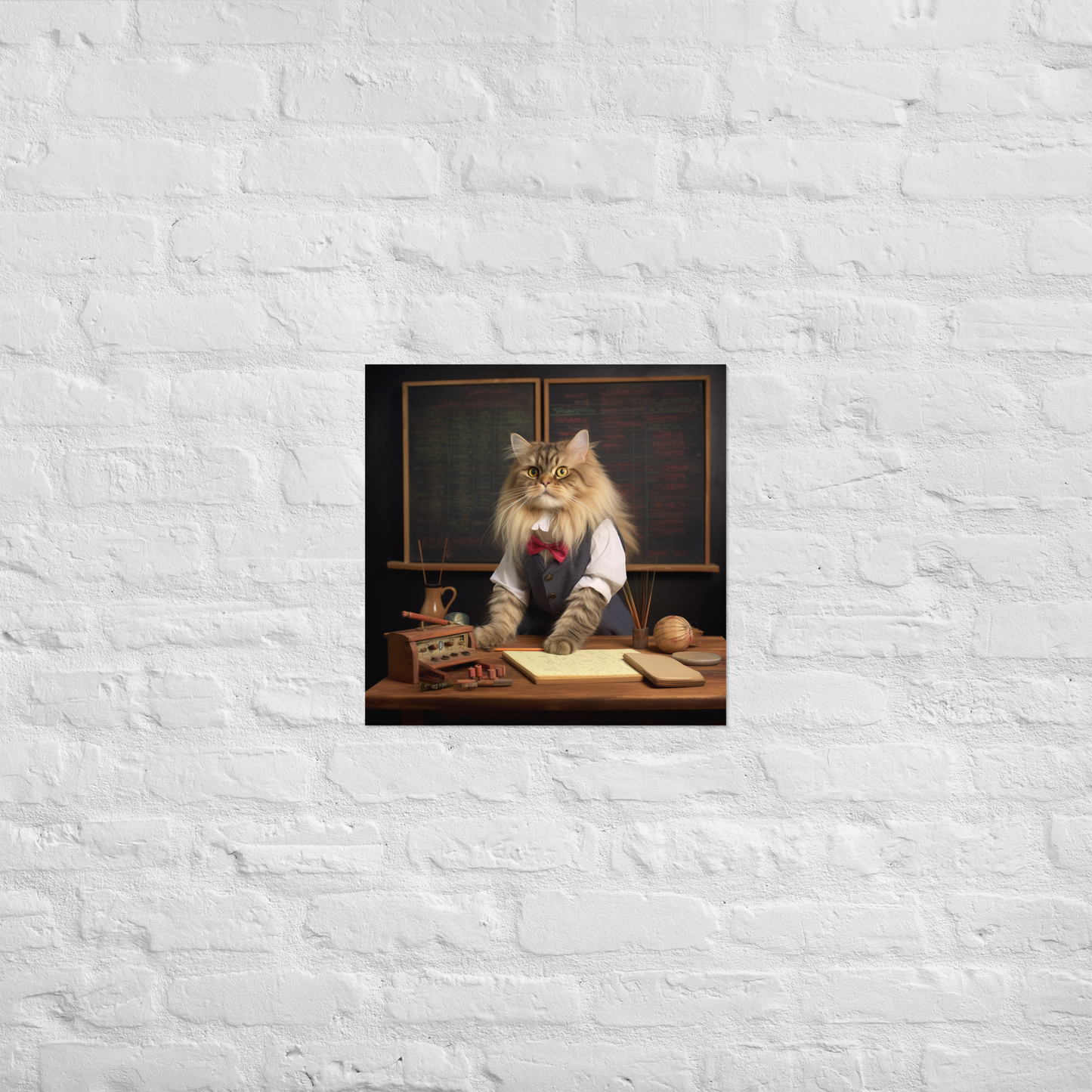 Maine Coon Teacher Poster