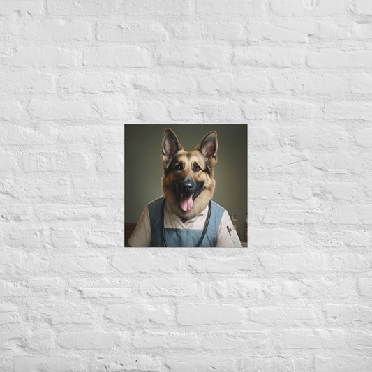 German Shepherd Nurse Poster