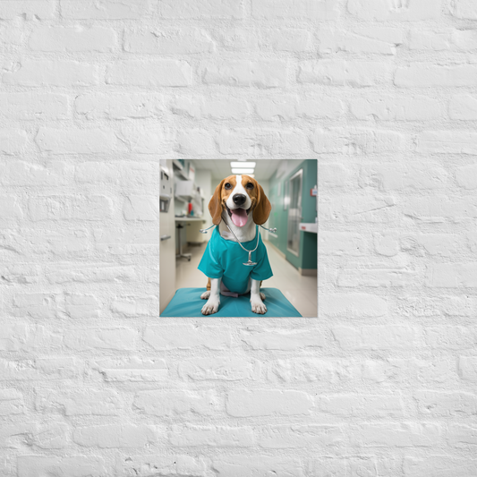Beagle Nurse Poster