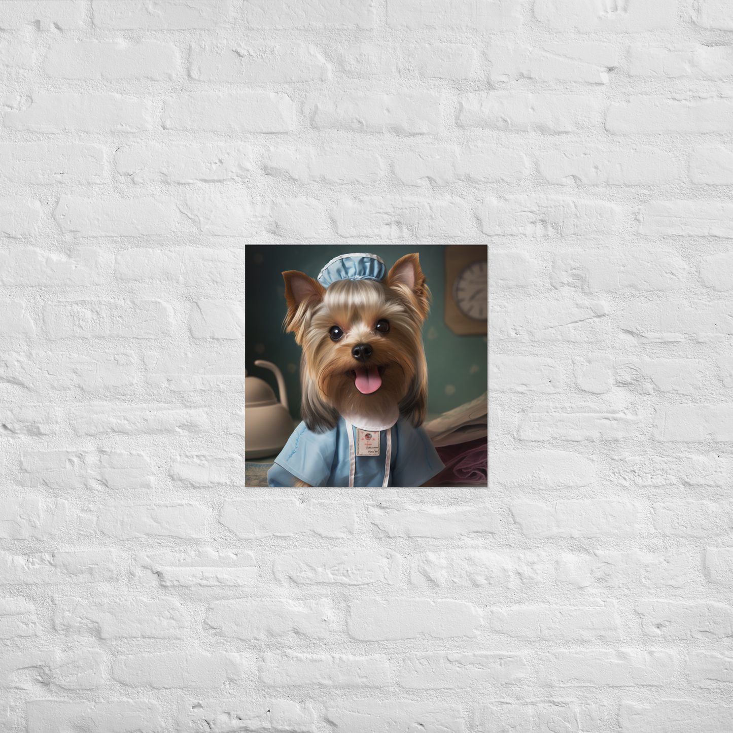 Yorkshire Terrier Nurse Poster