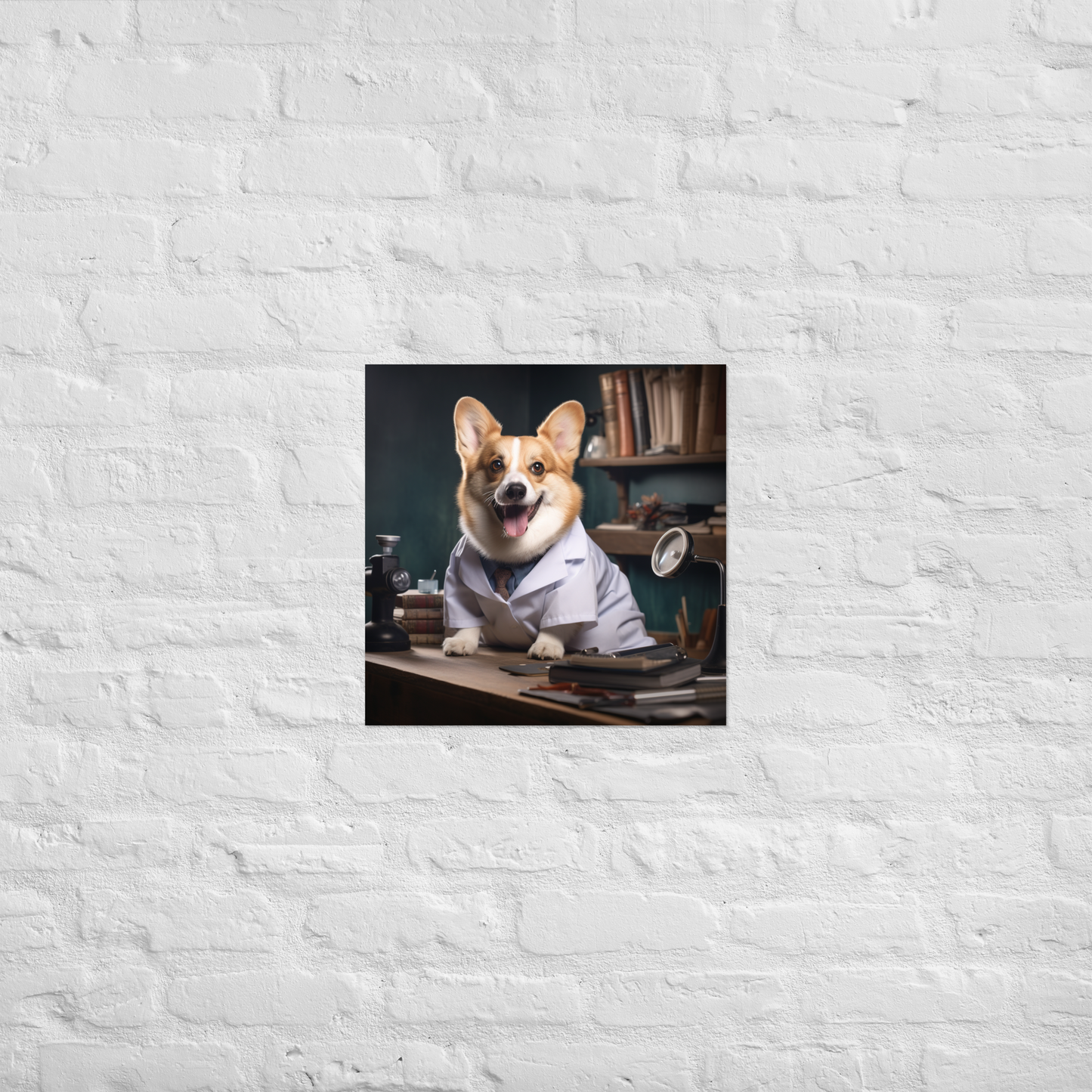 Pembroke Welsh Corgi Nurse Poster