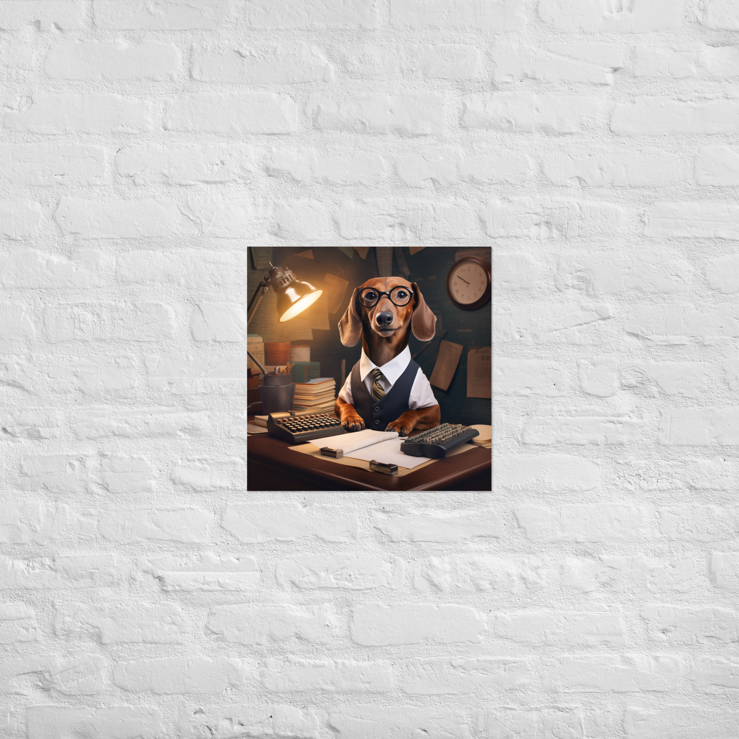 Dachshund Accountant Poster