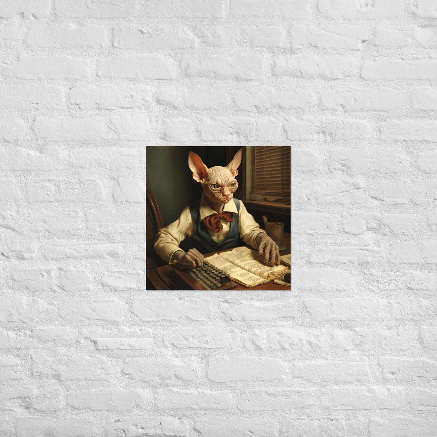 Sphynx Accountant Poster