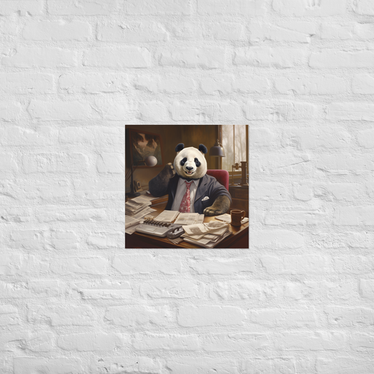 Panda Accountant Poster