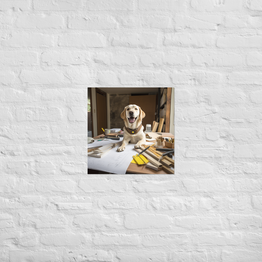 Labrador Retriever Architect Poster