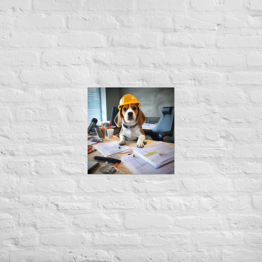 Beagle Architect Poster