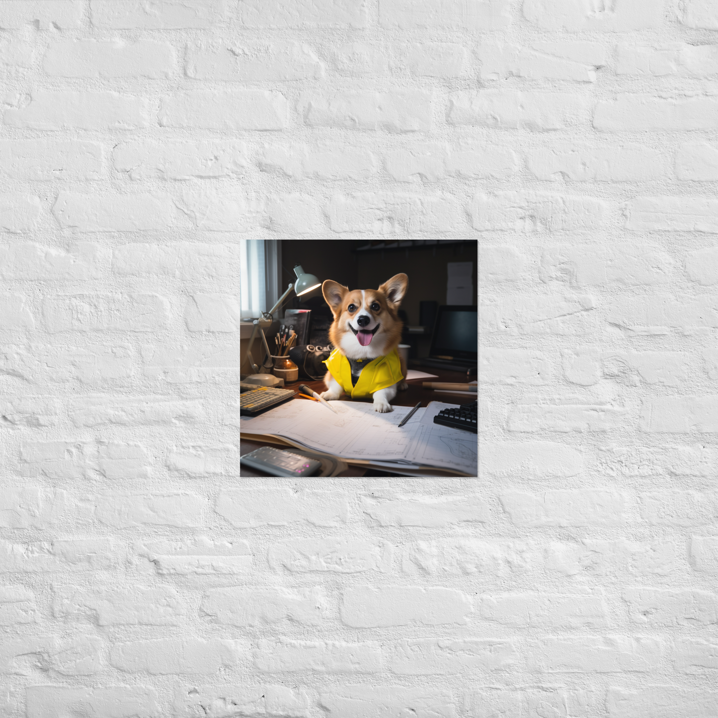 Pembroke Welsh Corgi Architect Poster