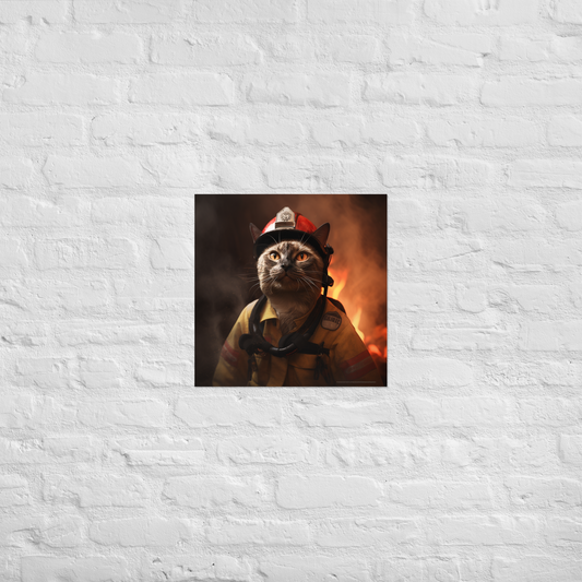 Siamese Firefighter Poster