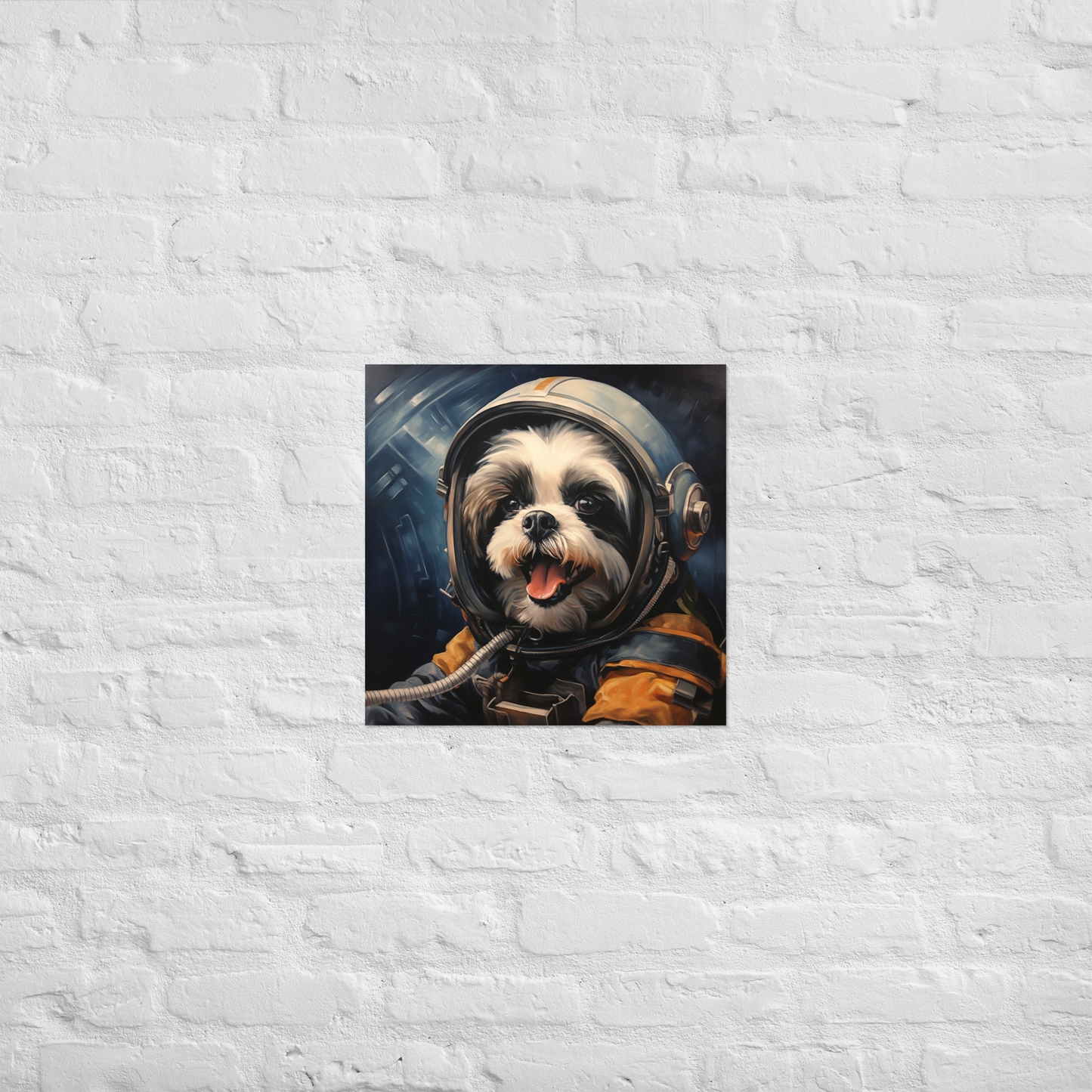 Shih Tzu Astronaut Poster