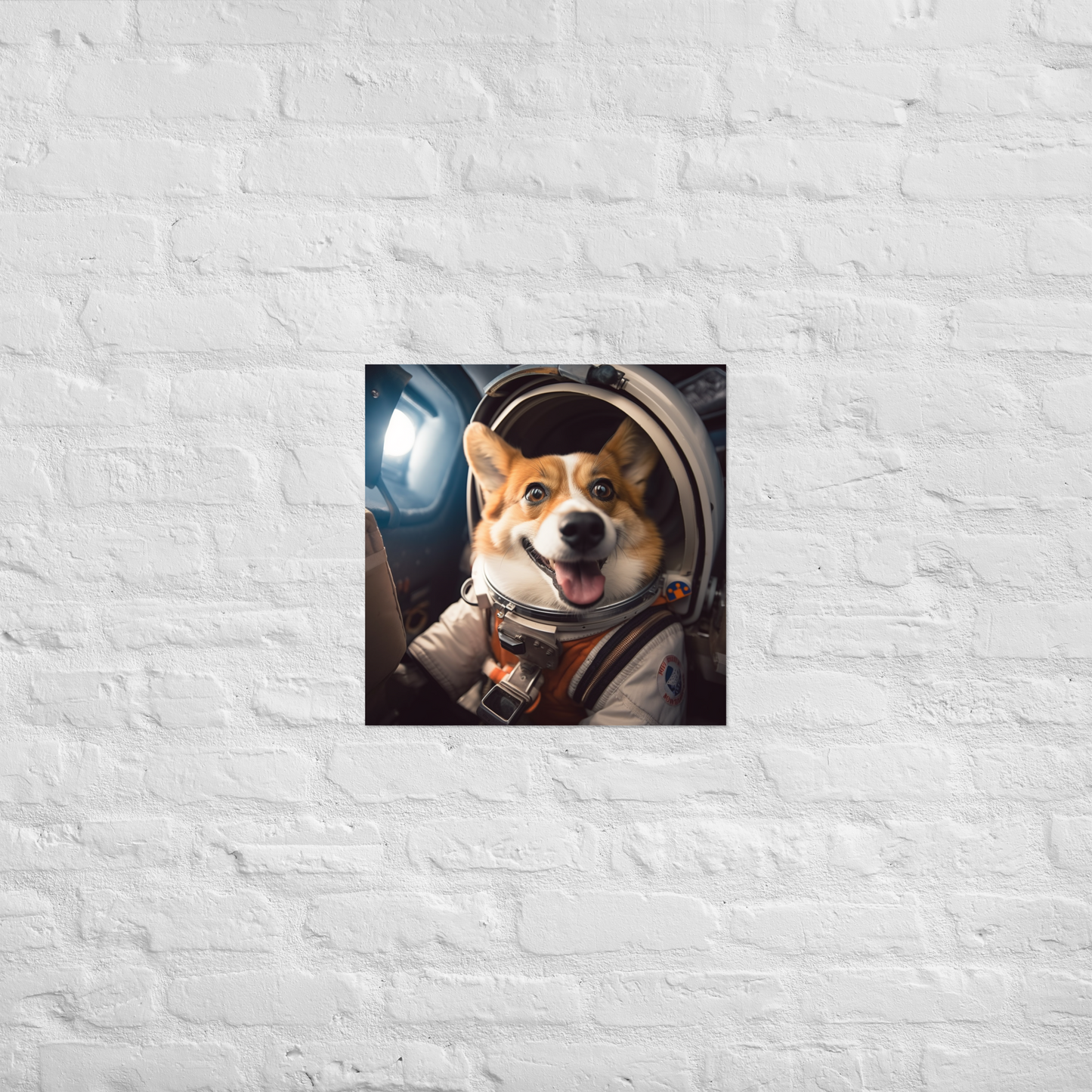 Pembroke Welsh Corgi Astronaut Poster