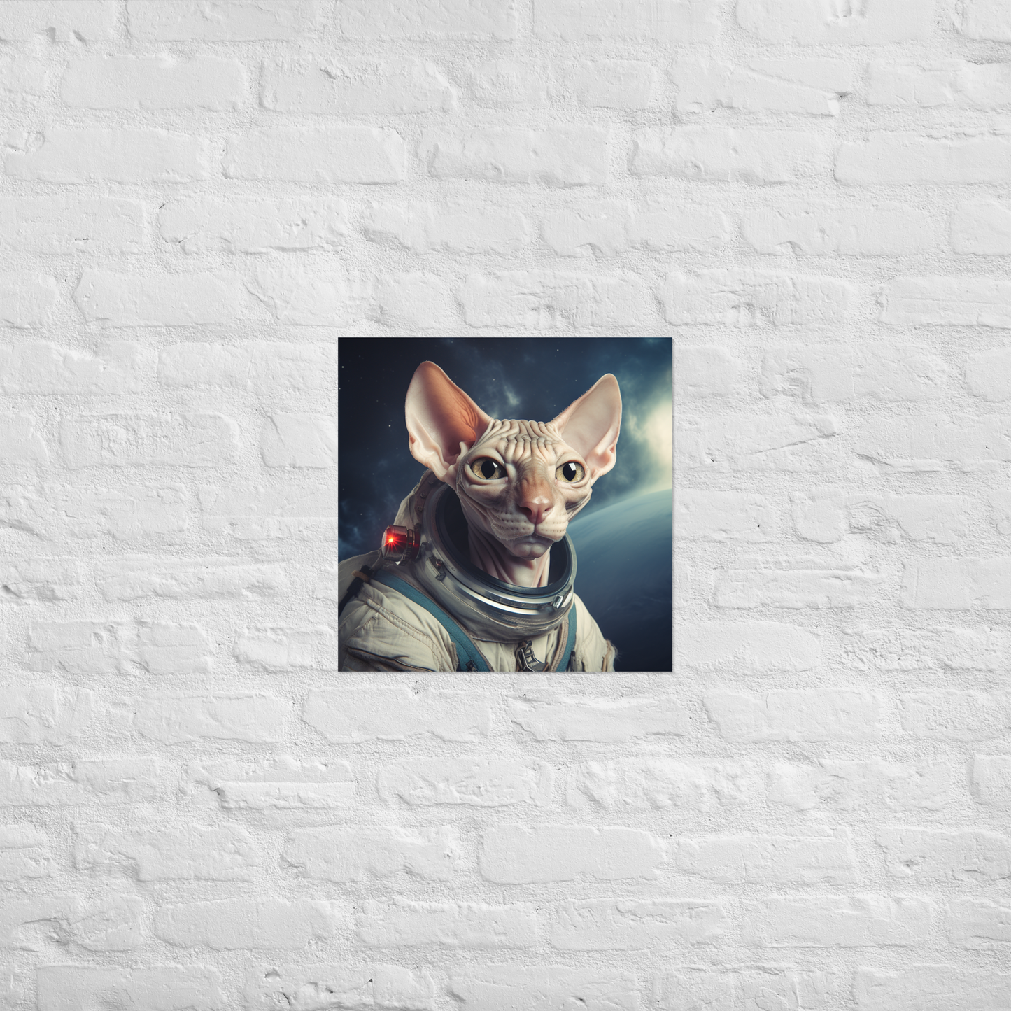 Sphynx Astronaut Poster