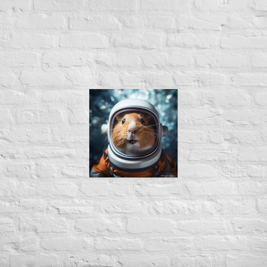 Guinea Pigs Astronaut Poster