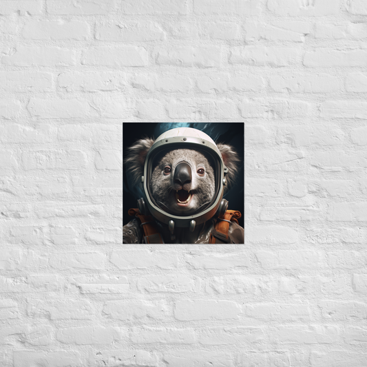 Koala Astronaut Poster