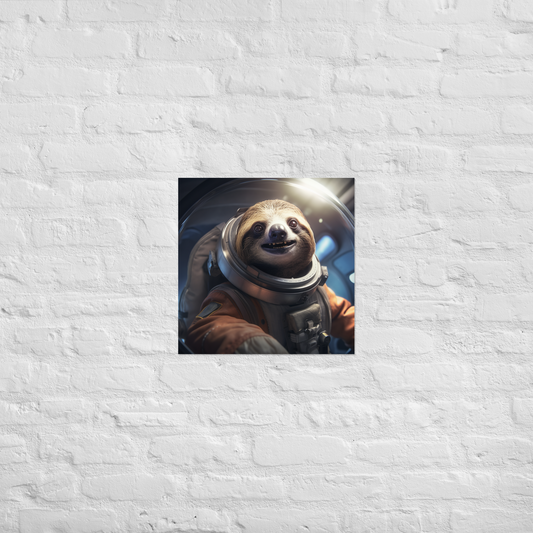 Sloth Astronaut Poster
