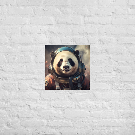 Panda Astronaut Poster